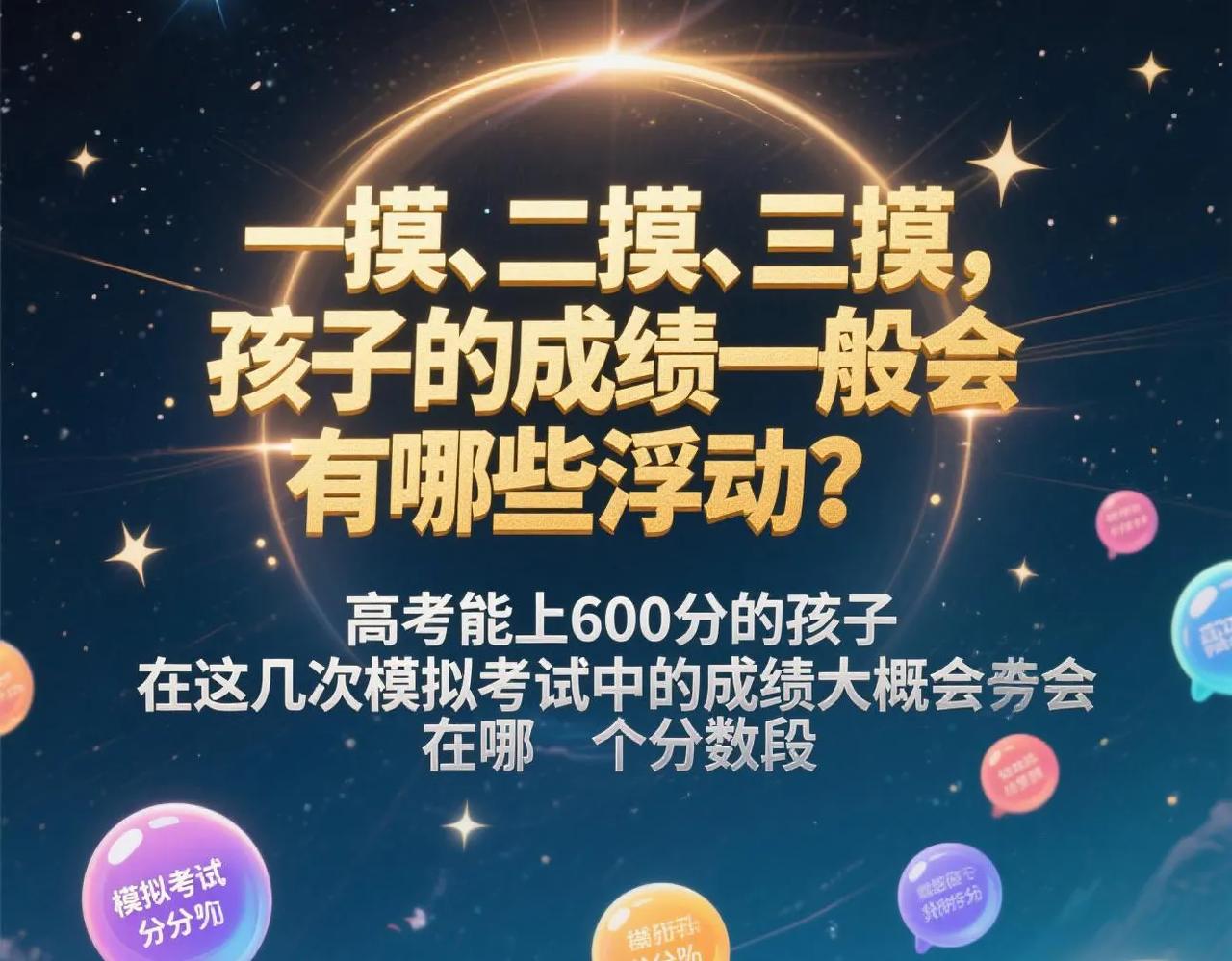 高三生家长注意了！一摸、二摸、三摸就像高考前的"通关试炼"，每次成绩波动都牵动着