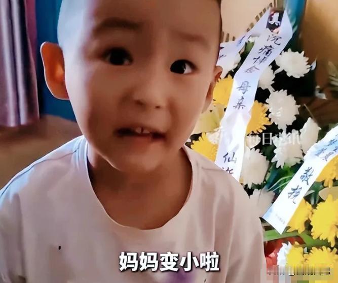 “妈妈变小啦？”母亲因癌症去世，在她的葬礼上，四岁的儿子到处寻找妈妈的身影。爸爸