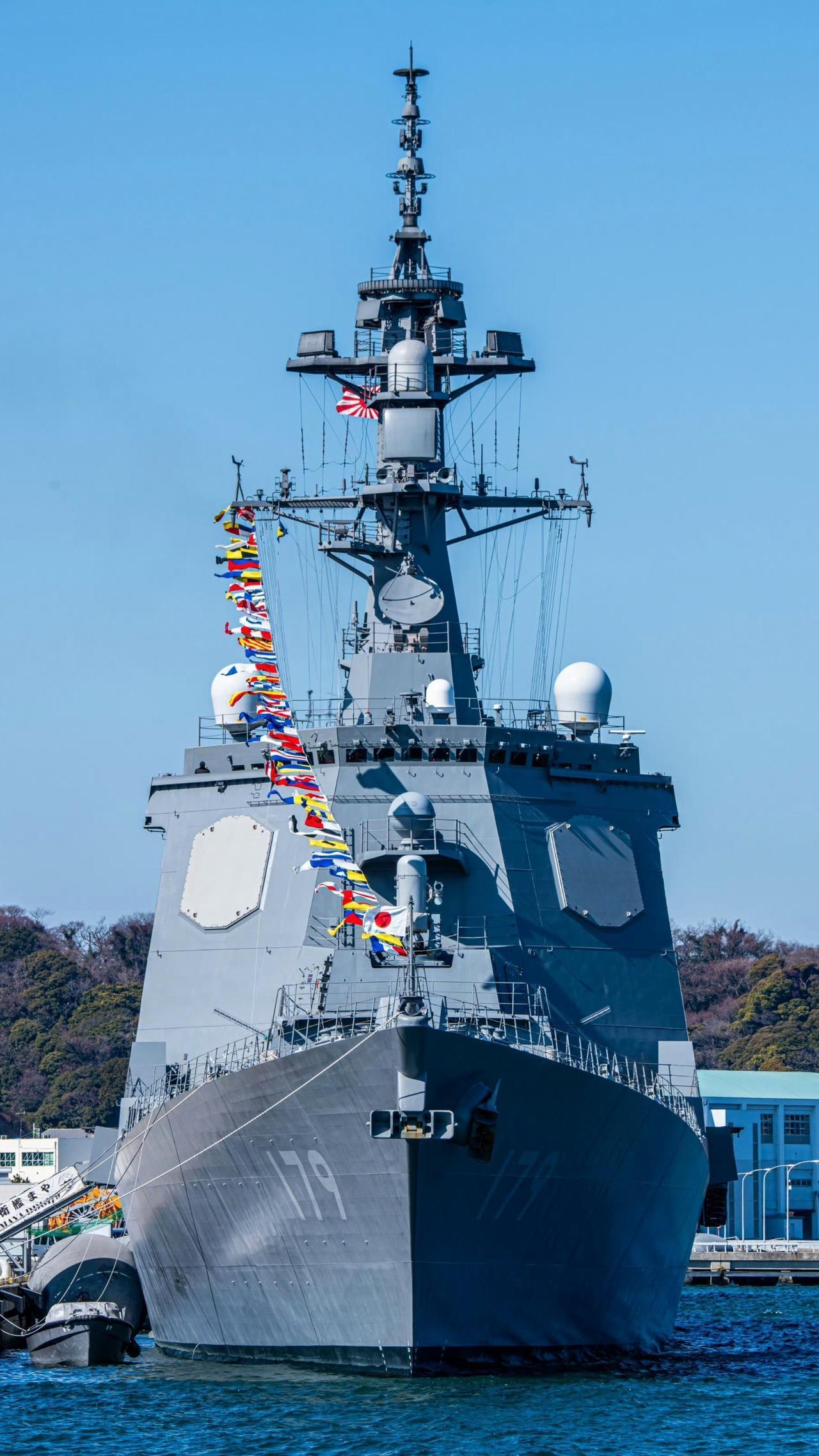 今日舰名壁纸：日本海上自卫队摩耶级“宙斯盾”驱逐舰首舰舰摩耶号，2020年服役，