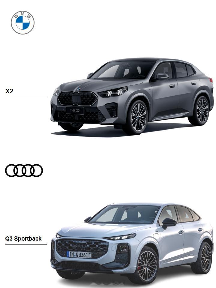 全新一代奥迪Q3 Sportback宝马X2 小溜背之选：宝马X2还是全新一代奥