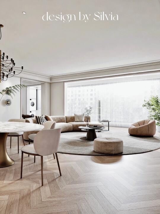 拆掉精装房，一人一猫狗住的大平层有多爽❗️