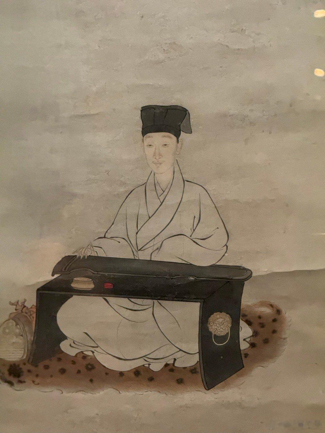 #值得一看的博物馆展览#祝渊抚琴图#美学研究所#  ​​​