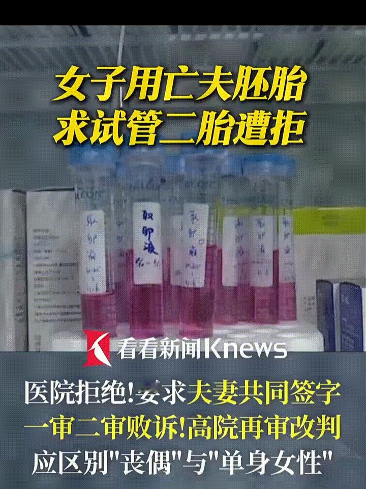 在面对丈夫意外离世的巨大悲痛时，这位妻子想用胚胎再给亡夫生子，其情之深、意之切令