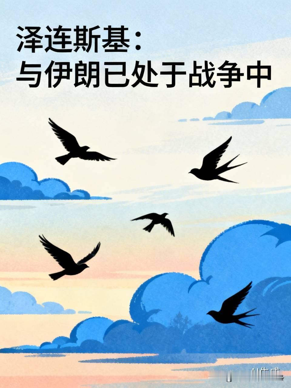 泽连斯基说，乌克兰与伊朗处于战争中。乌克兰25日在里海袭击了一艘伊朗轮船，造成一