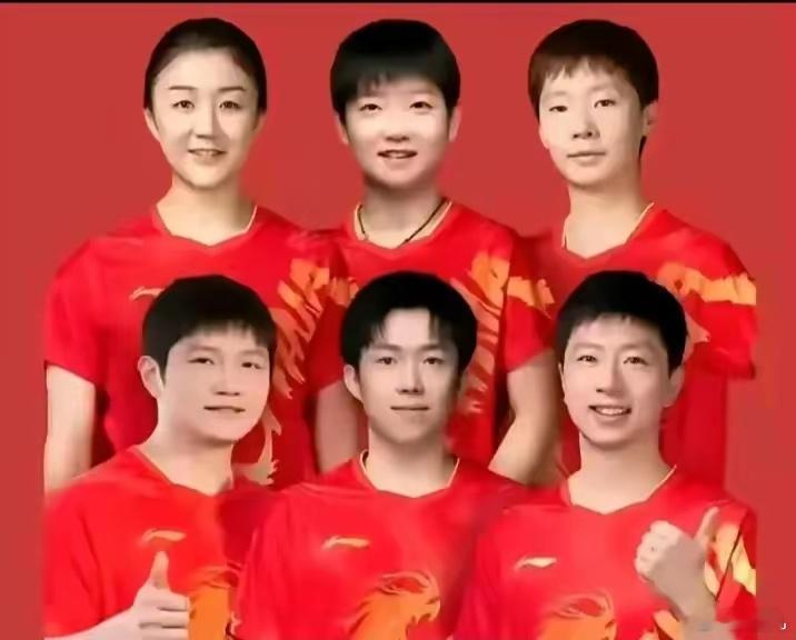 实话实说！下面六位乒乓球运动员谁最火爆！1，陈梦、稳重大气、真城、直爽、大拐弯抹