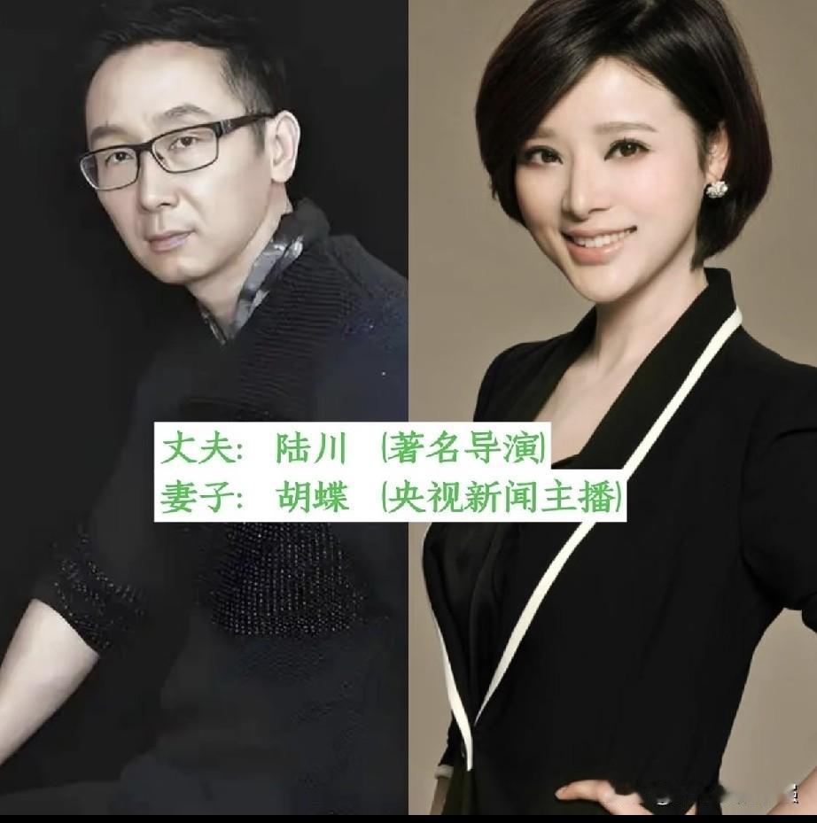 娱乐圈里有不少低调夫妻，很少炒作，安安静静相守，感情稳定。
陆川与胡蝶、于洋与王