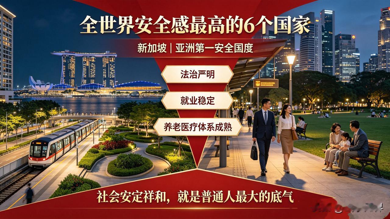 全世界安全感最高的6个国家！无战乱、百姓安居乐业
 
什么才是普通人最踏实的幸福