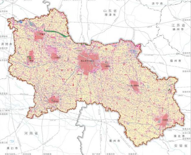 动态维护公示，商丘优化后城镇开发边界759.26平方千米。
从官网获悉，商丘市国