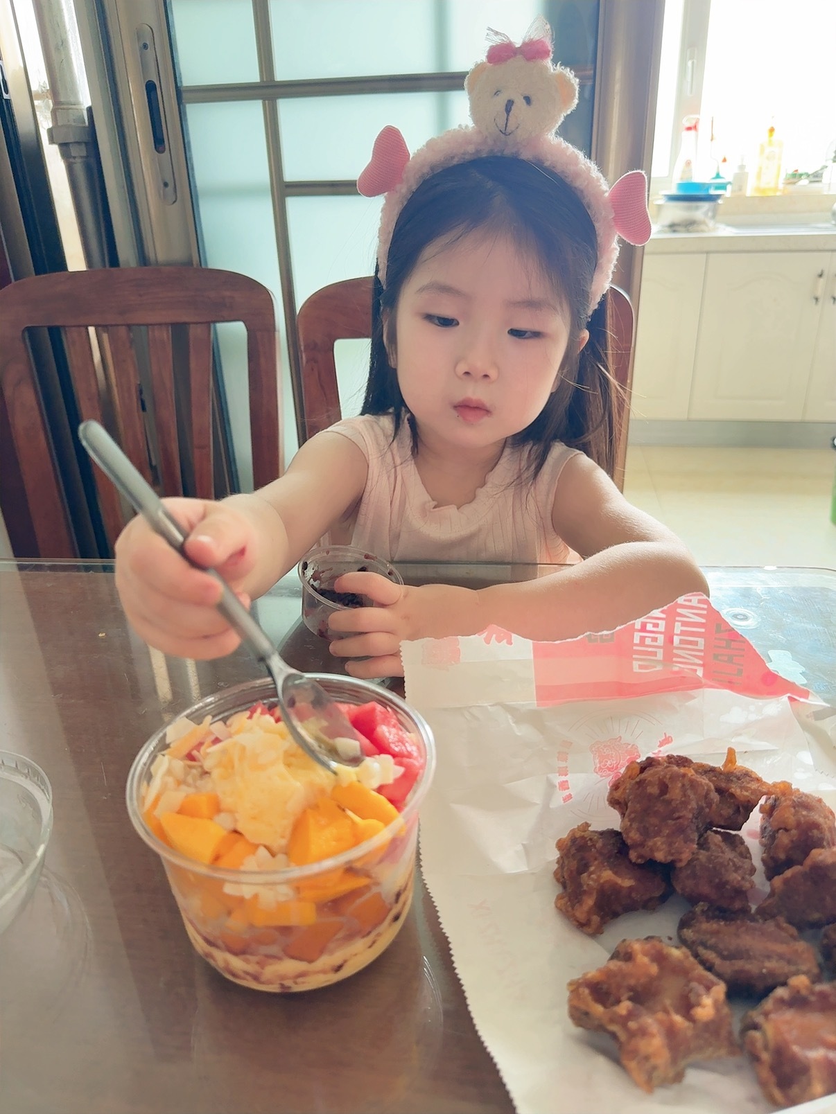 俩闺女就是我最好的搭子。 