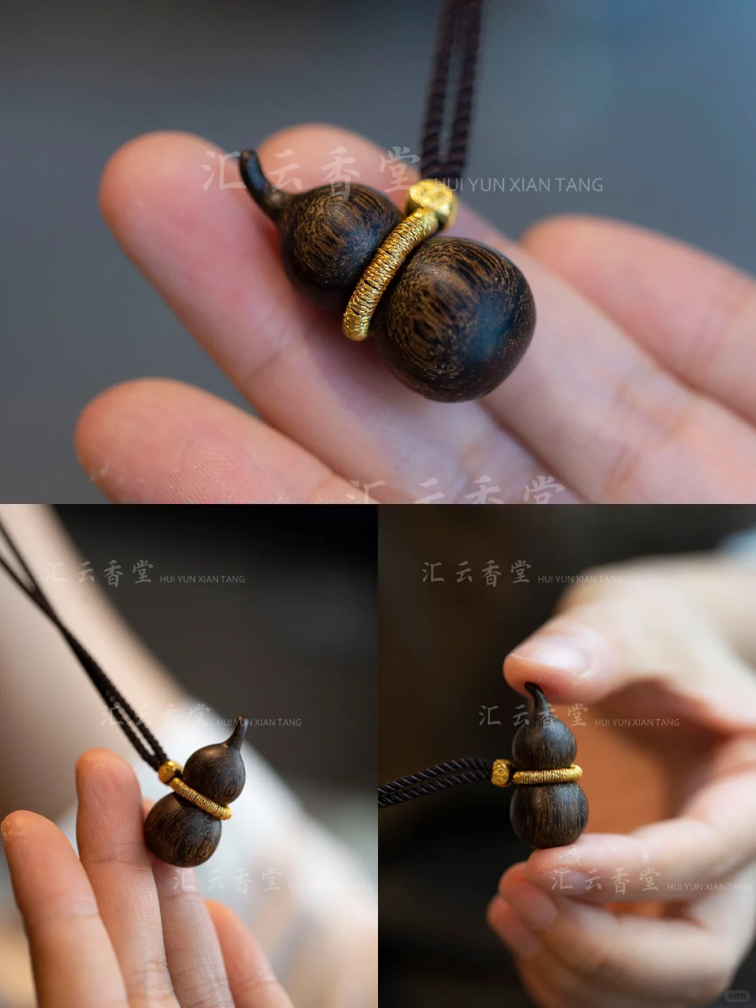 沉香福禄葫芦吊坠，男女生都可以驾驭哟❤️