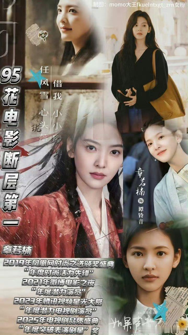 章若楠影视实绩在.95🌸里也是非常能打的 章若楠