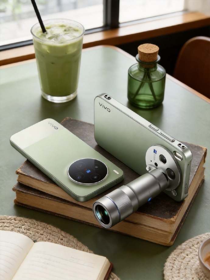vivo X300 Ultra 采用了拼接设计，层次感十足。其背盖质感直接拉满，