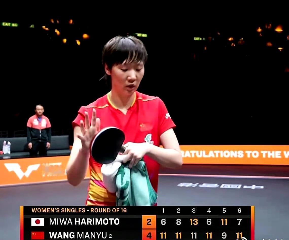 王曼昱4-2击败张本美和，首先恭喜曼昱晋级香港总决赛8强[赞]
我认为，张本美和
