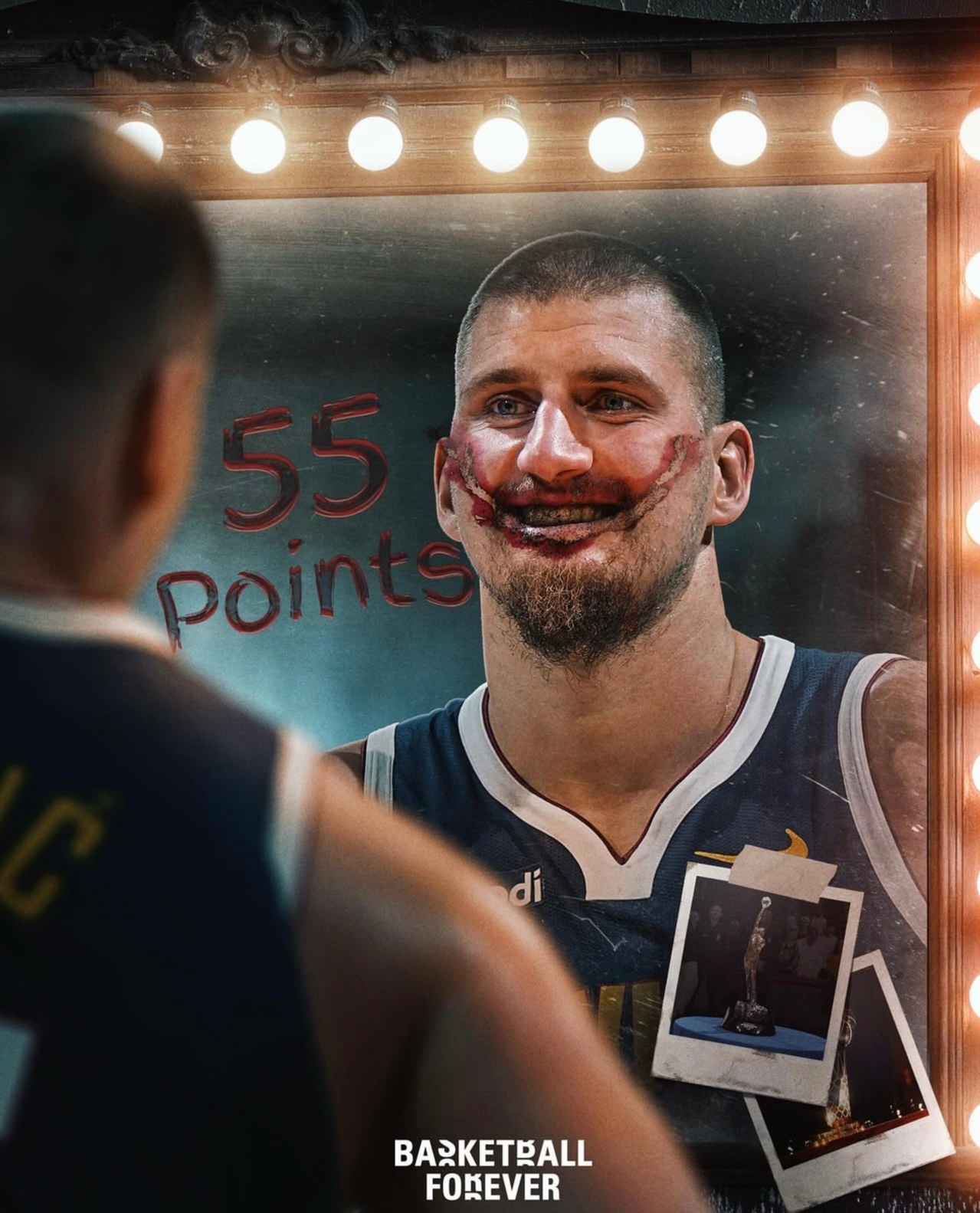 天神下凡！今天的约基奇什么水平？——出战33分34秒，23投18中，三分6中5—