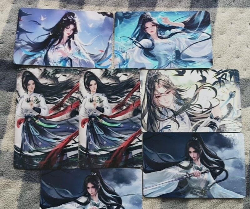 宁姚剑来女主宁姚次元新星计划宁姚生日踩楼中的周边到货了，一套宁姚的小卡片