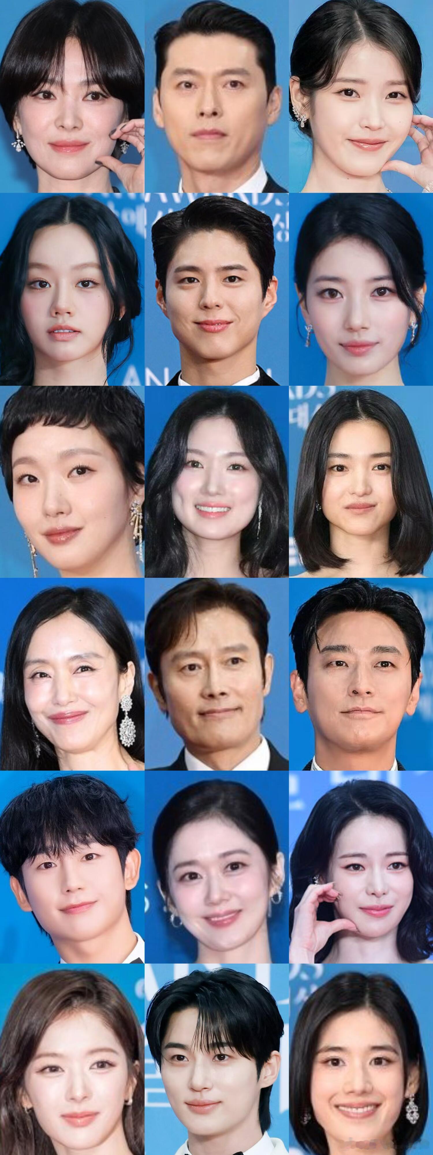百想颁奖礼红毯怼脸新闻图宋慧乔、玄彬、李秉宪、全度妍、裴秀智、IU李知恩、朴宝剑