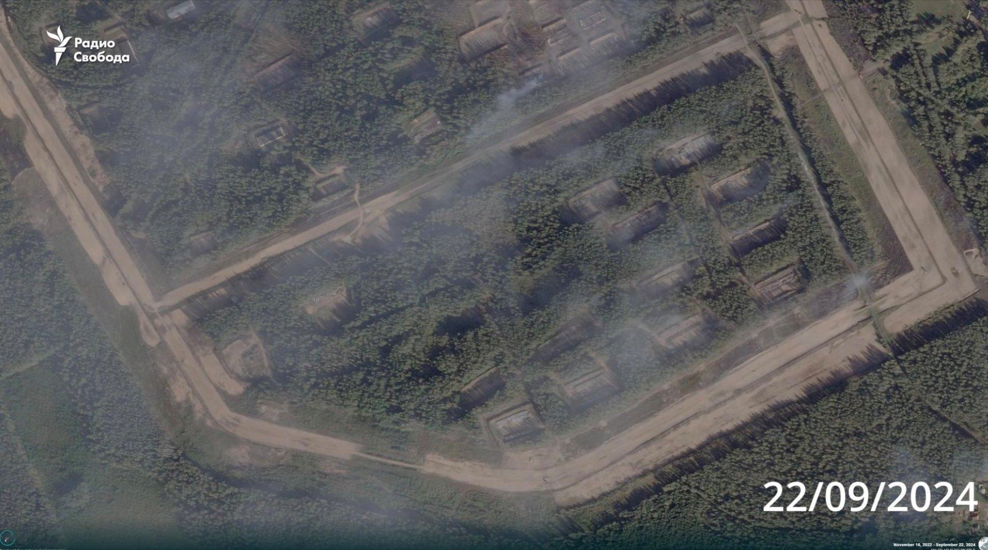 Svoboda 电台发布了俄罗斯特维尔地区托罗佩茨附近第二个被摧毁的俄军弹药库的