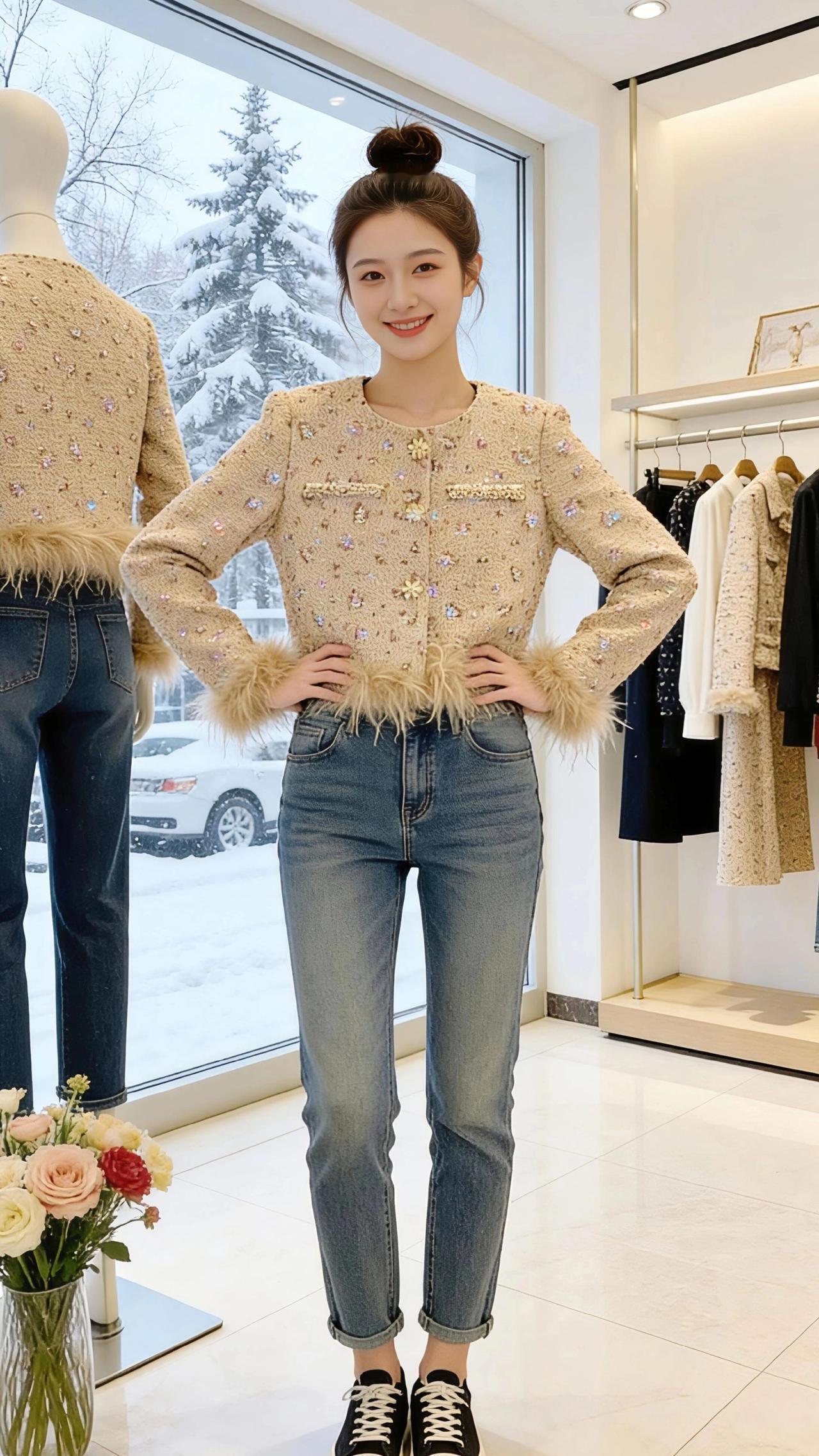 雪窗下的香风
 
雪絮簌簌扑在落地玻璃窗上，把窗外的世界揉成一片朦胧的白。室内暖