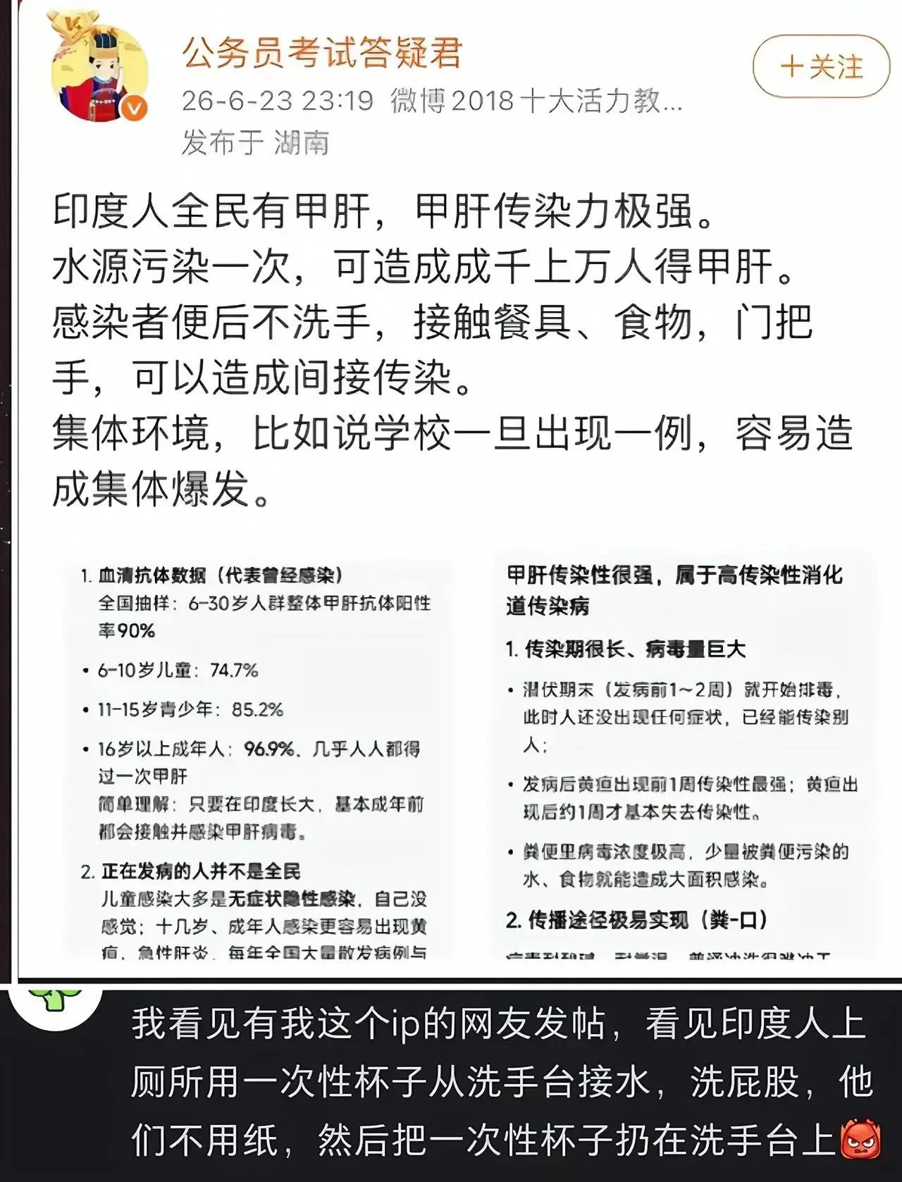 真的怕了！印度全员甲肝是实锤，不是歧视，是赤裸裸的公共卫生警钟！
印度超九成人口