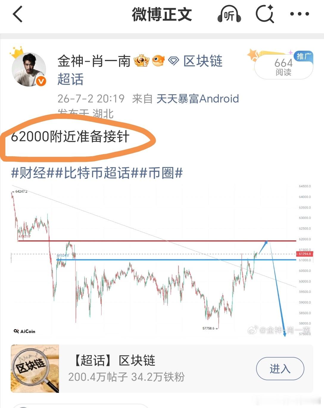 老肖只说重点，就是干，直接干明天早上应该会有好结果比特币超话财经币圈