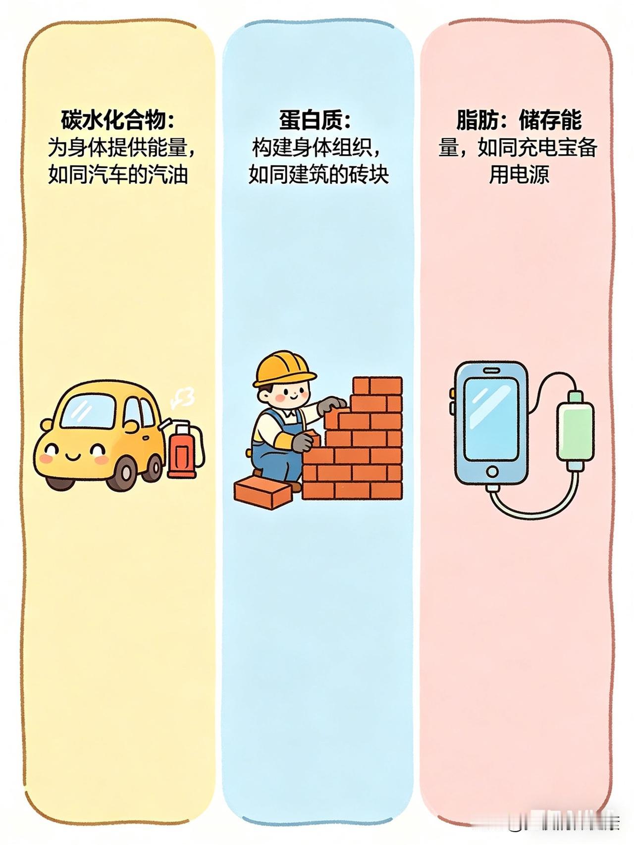 控糖、吃饭不踩坑，记住这组核心数字👇

每日摄入量（成年人参考）

• 碳水：