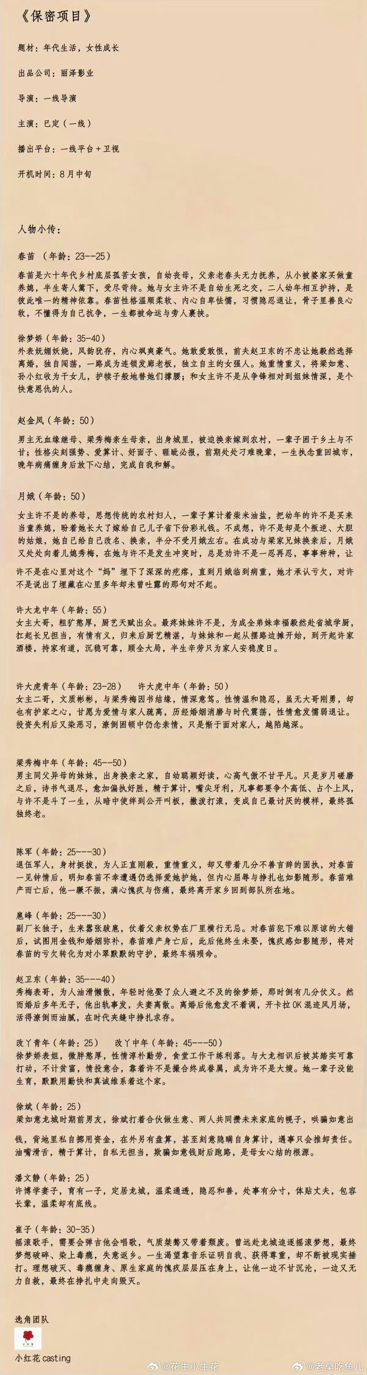 🥭电视剧《柿柿如意》导演：安建主演：闫妮、张晚意、任敏8月开机 