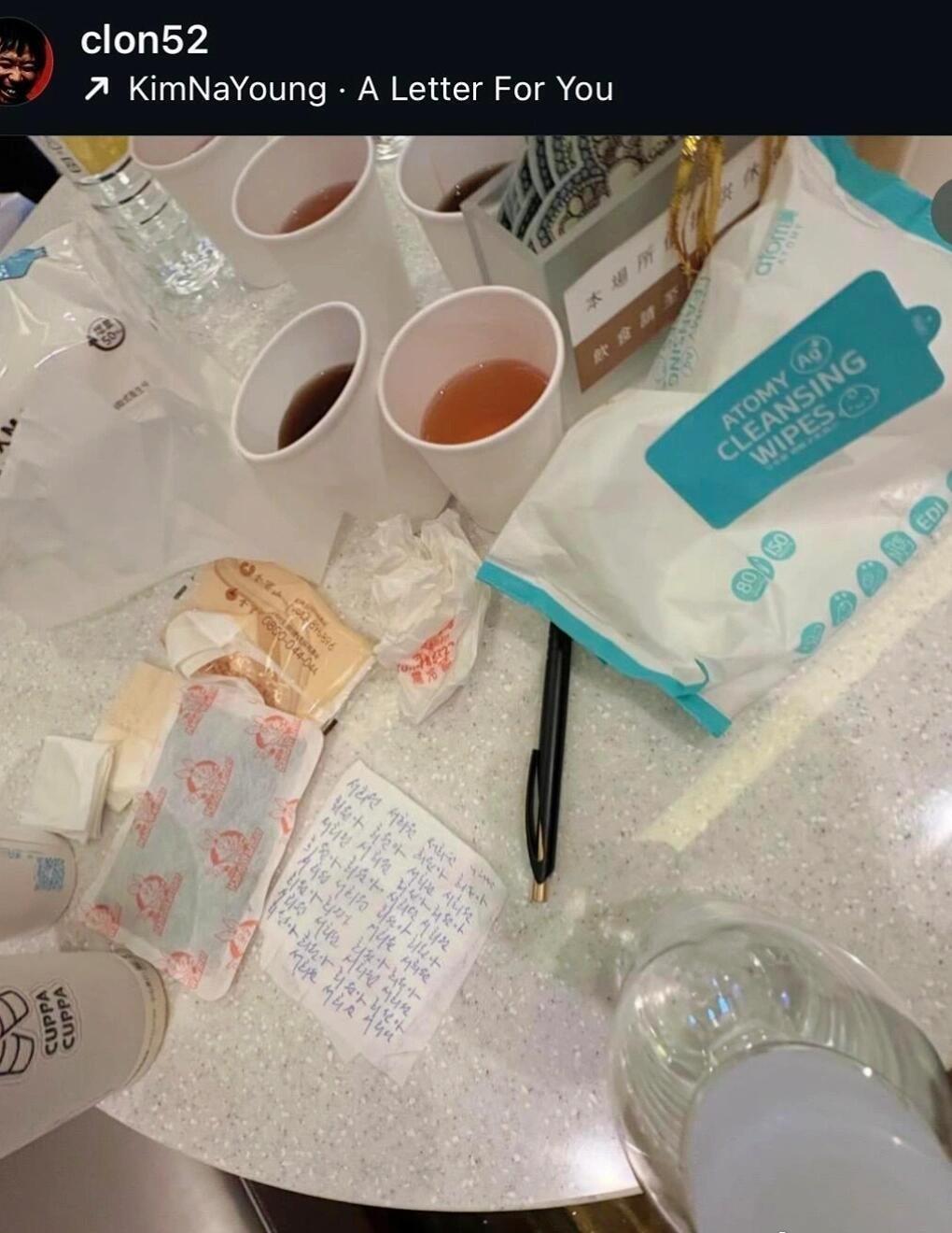 具俊晔在纸巾上写满徐熙媛，休息室崩溃痛苦
具俊晔在大S墓前录综艺，在活动当天在休