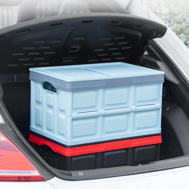 折叠后备箱收纳箱，分类储物，整洁有序，SUV、硬派越野后备箱大，但杂物多、易滚动