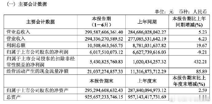 上汽上半年总营收约3000亿元  8月28日，上汽集团发布2025年半年度报告。