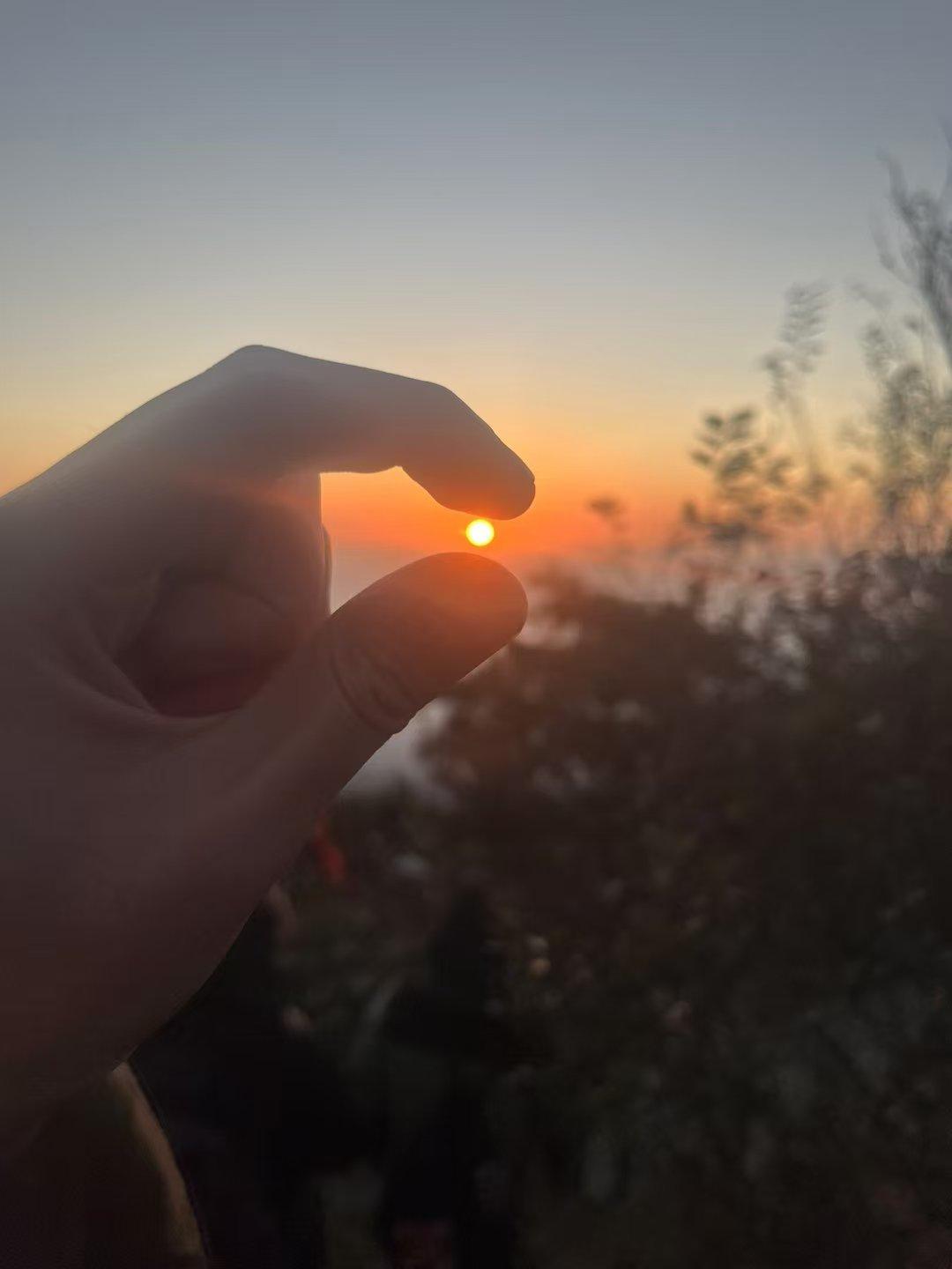 真心话茶局深夜登山等候，从夜色沉沉等到天光渐暖，指尖轻捏一轮朝阳。漫过山野薄雾，
