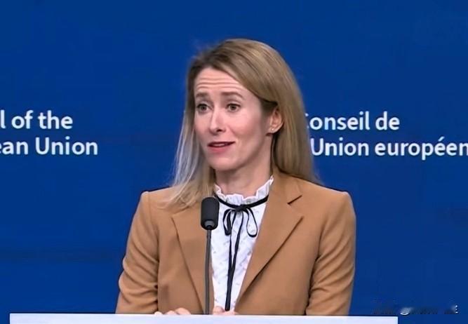 关于将俄冻结资产作“赔偿贷款”的方案，卡拉斯直言这会强化欧盟对俄谈判地位，是最可