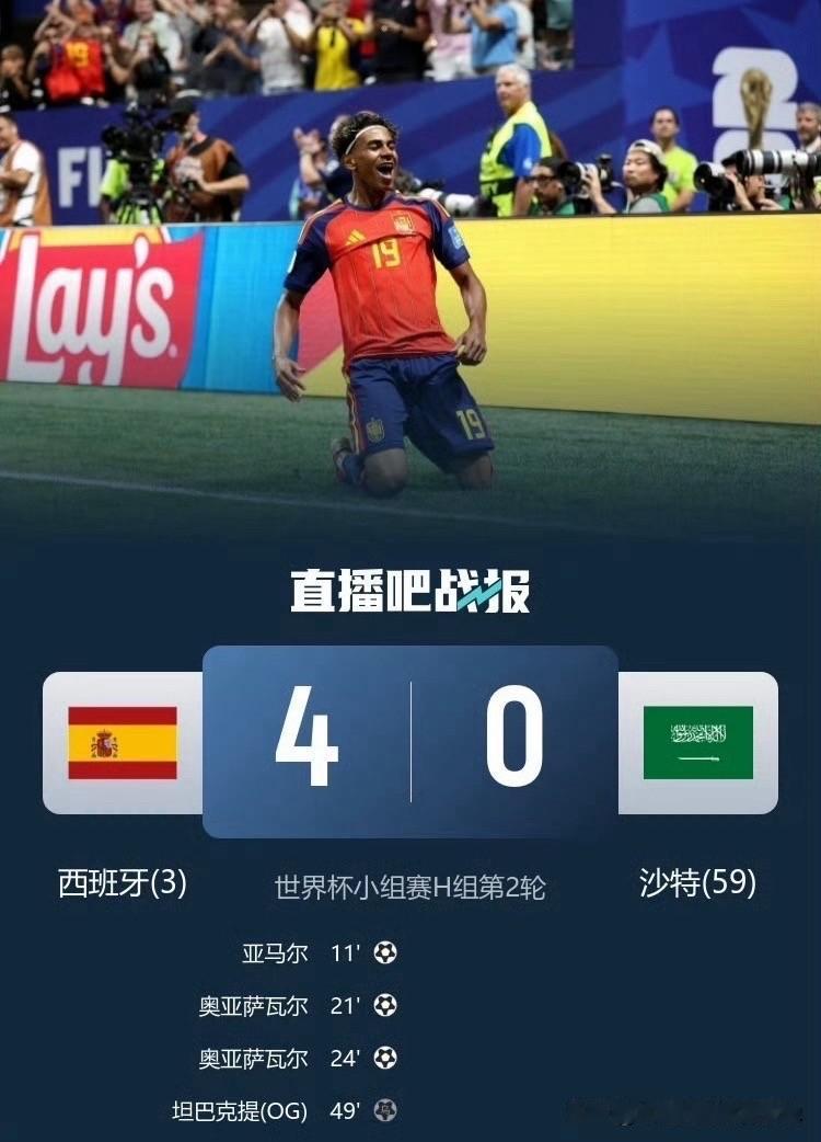 杀疯了沙特似乎每次参加世界杯都要被惨案一下，这届也不例外，妥妥的鱼腩部队，感觉比