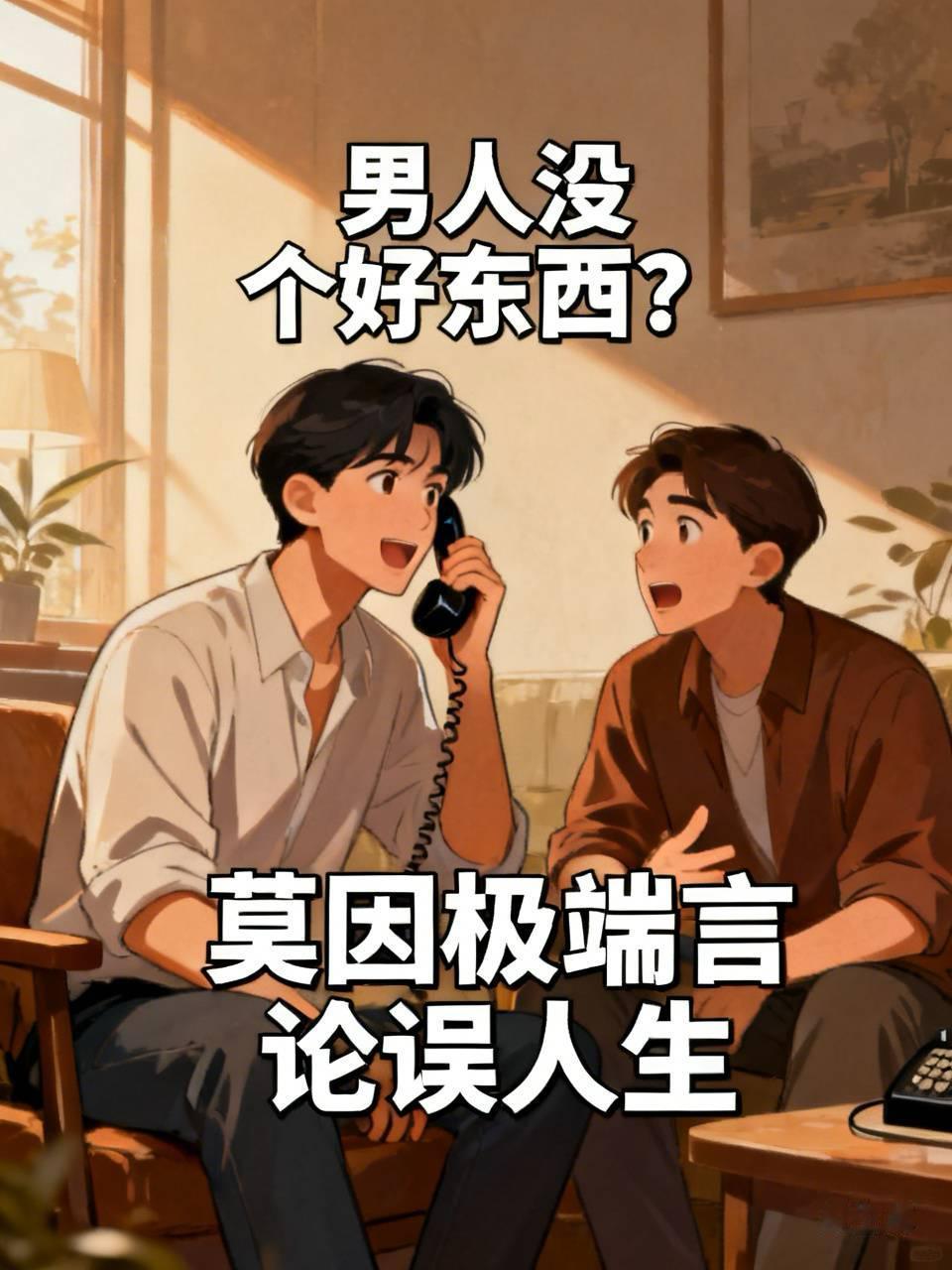 男人没个好东西？有两个人闲聊，其中一人转述闺蜜的观点，闺蜜感慨“男人没有一个好东