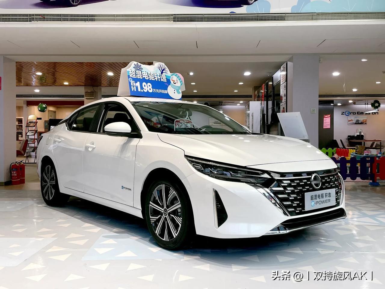 2024年了，看了看轩逸e-power，1.2L三缸机做的串联混动，100kw的
