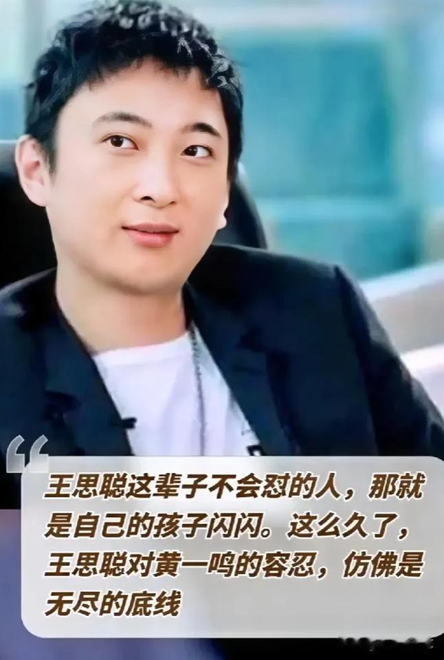#寻找热爱表达的你#王思聪这辈子不会怼的人，那就是自己的孩子闪闪，黄一鸣为啥不离