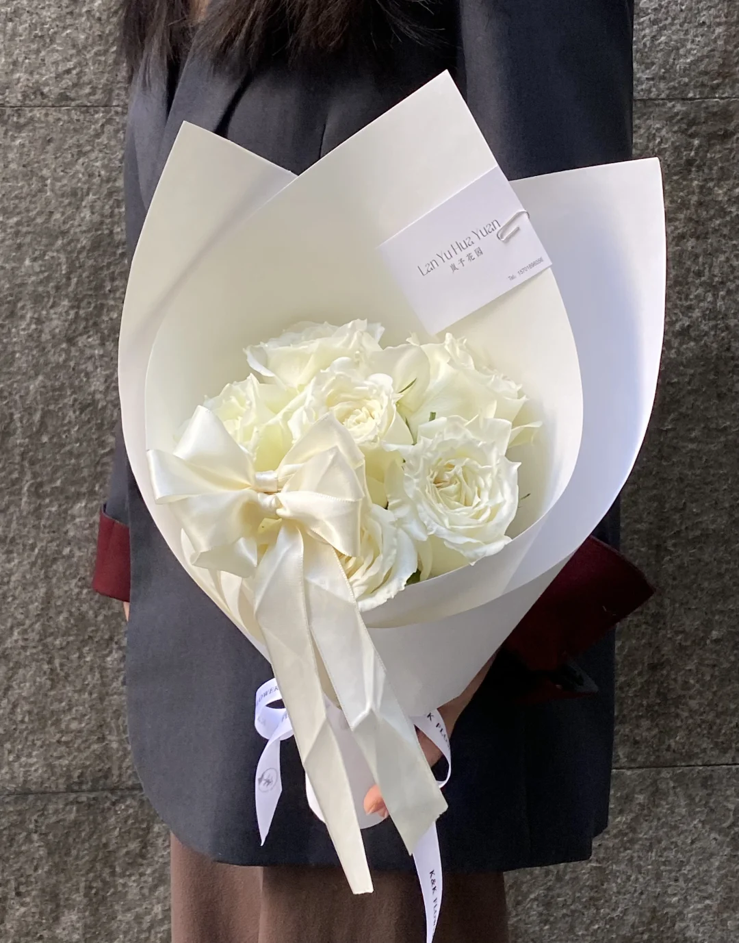 6支白玫瑰花束｜白玫瑰花束｜纯净花束