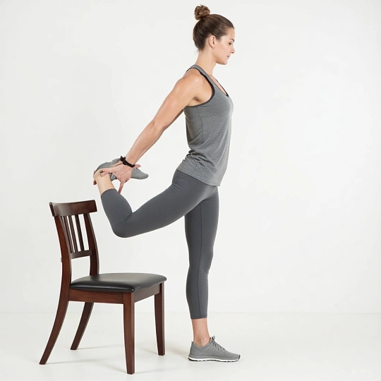 高效训练臀腿的方法高效练臀腿不用复杂动作，先做2分钟髋关节环绕、弓步压腿热身，再