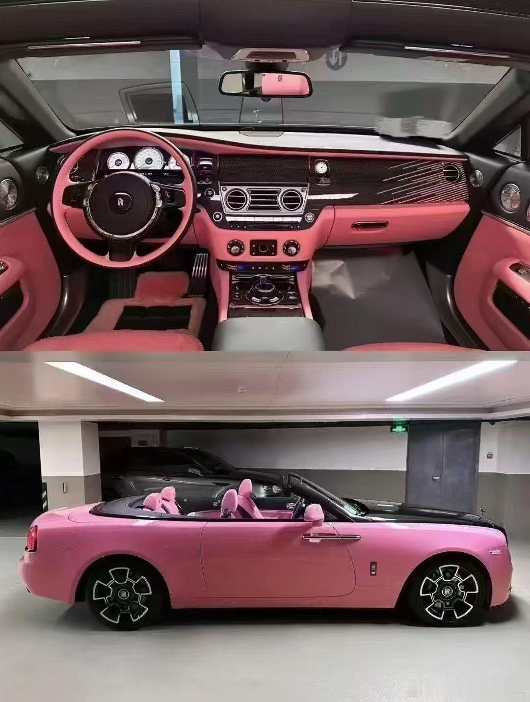 劳斯莱斯曜影BB版，粉/粉，仅4000km，2023年上牌，车主传递 