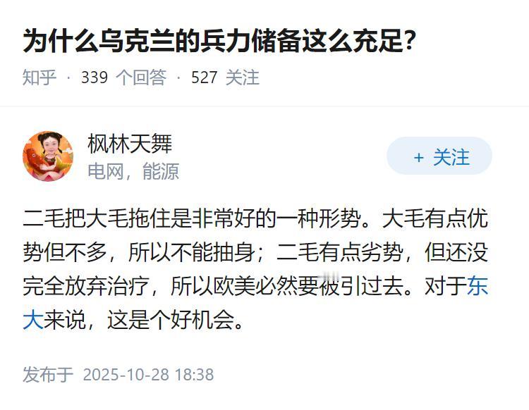 为什么乌克兰的兵力储备这么充足？