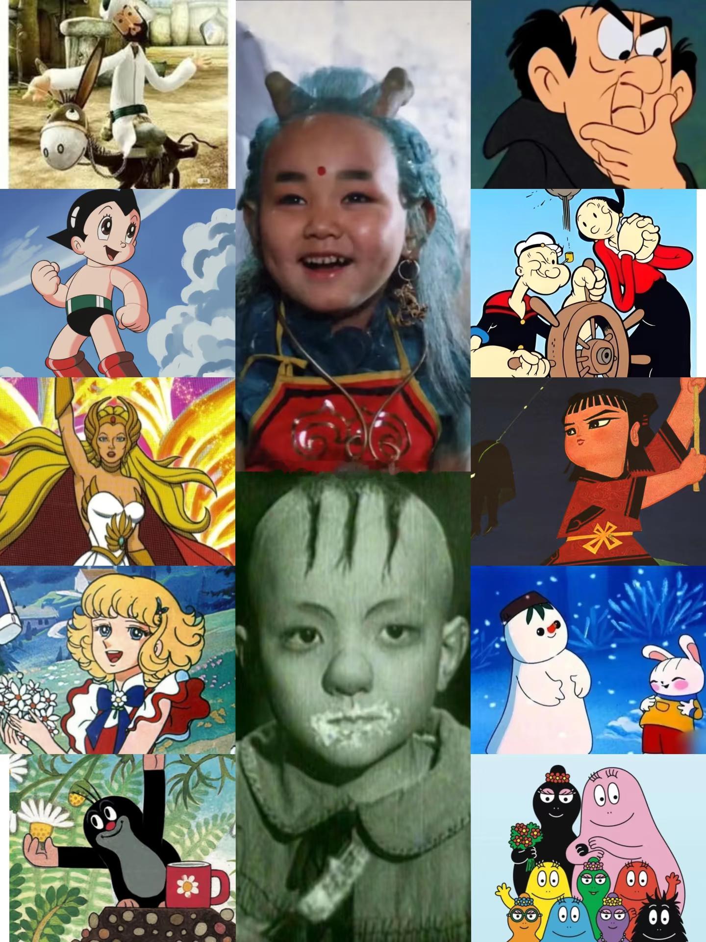 都认识的话，至少得40了吧？（我小时候都看过，有些叫不出名字了