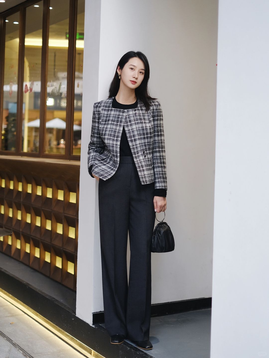 率性职场穿搭look！