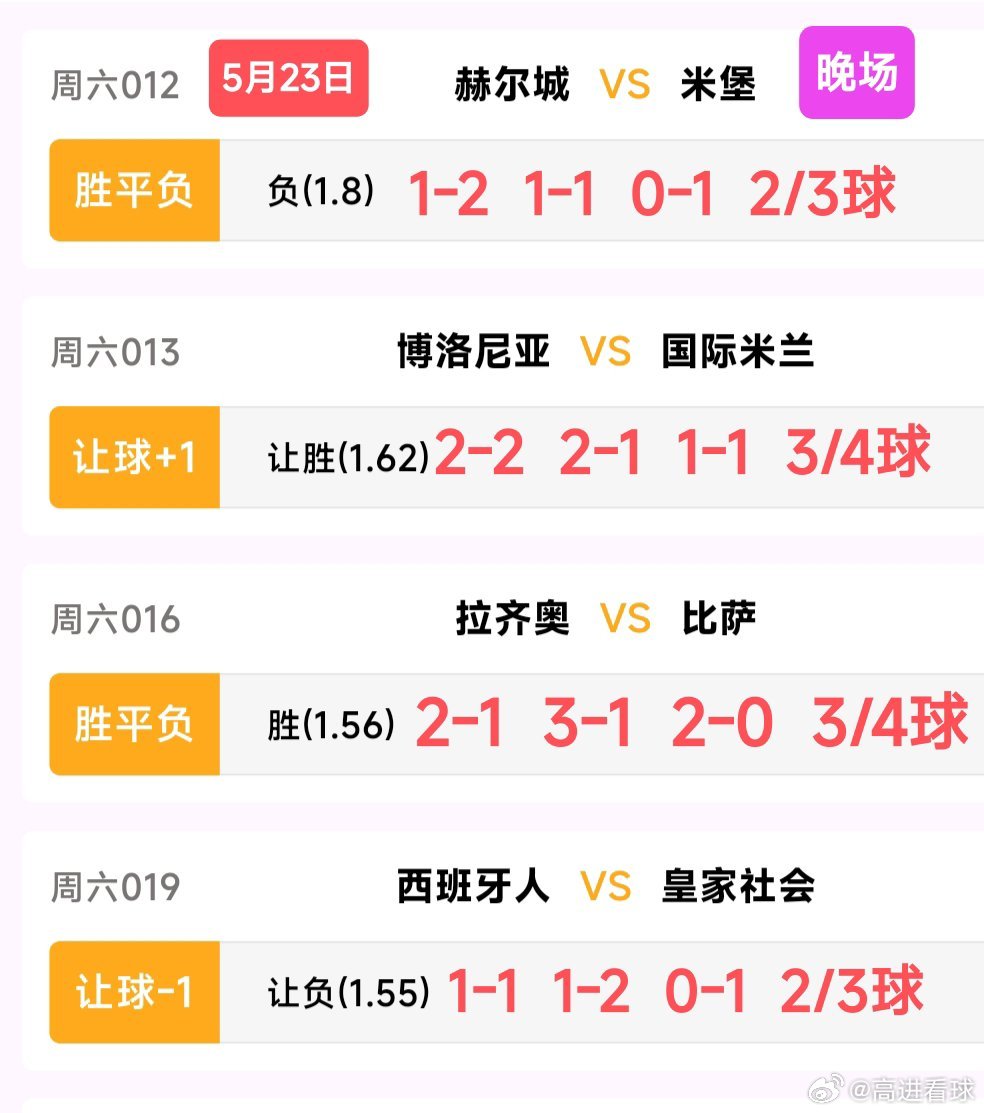 今日份的可爱让我们一起更上一层楼意甲:博洛尼亚VS国际米兰，拉齐奥VS比萨，环马