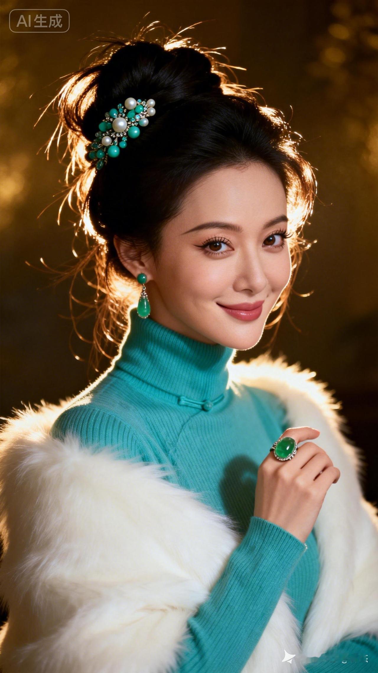 优雅绿宝石，复古风穿搭，尽显东方韵味！💎✨