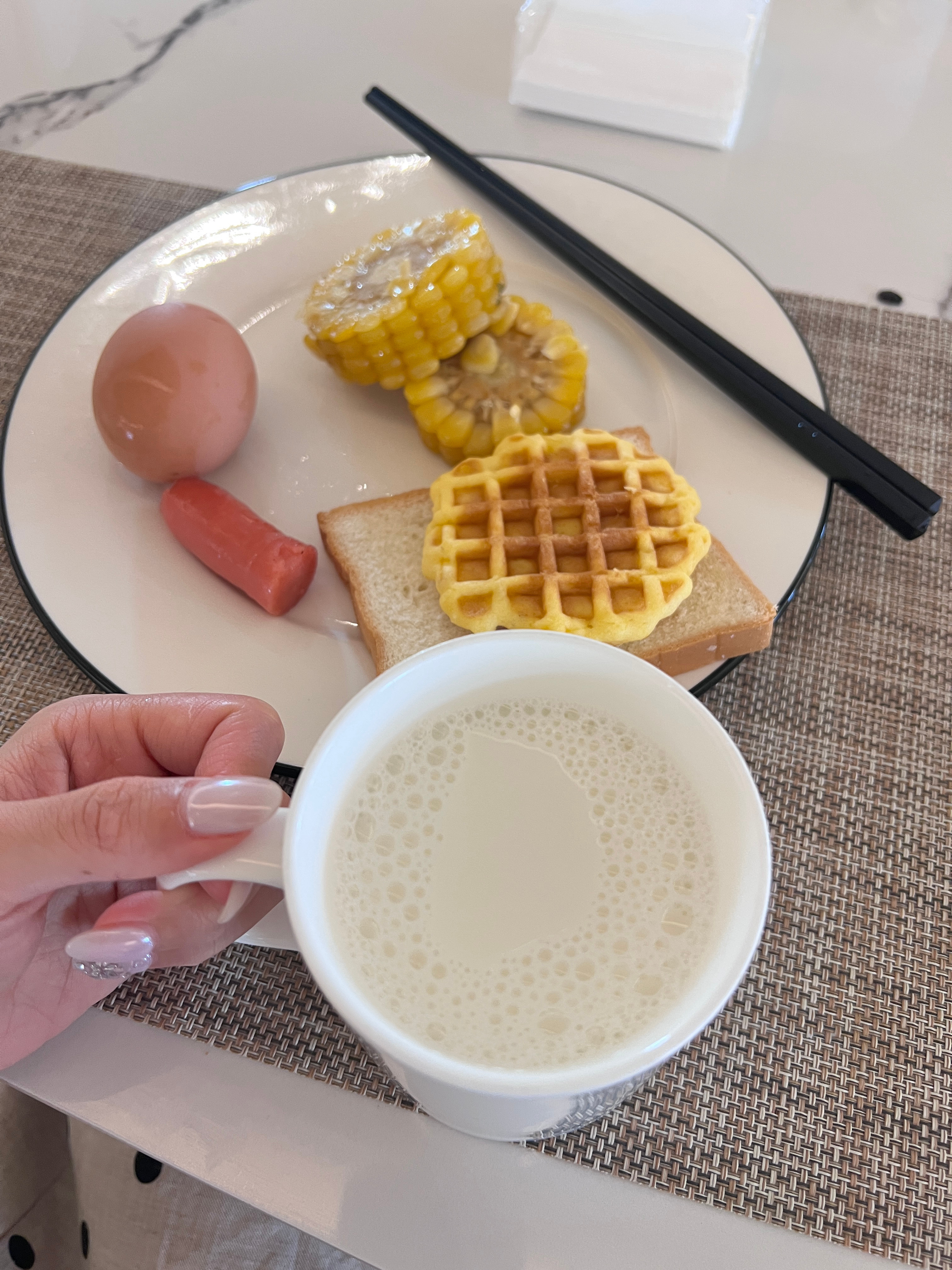 早哦！好久没吃早饭了 
