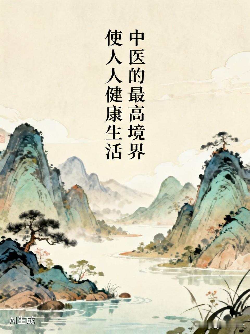 中医的最高境界是让人人健康生活，这和中医养生“天人合一，取法自然”的理念不谋而合