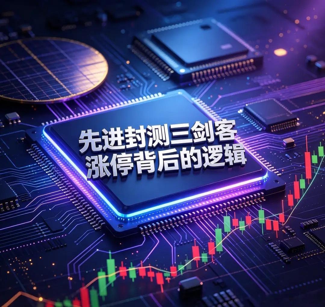 先进封测三剑客涨停背后的逻辑7月9日，A股先进封测板块掀起热潮，“三剑客”长电科