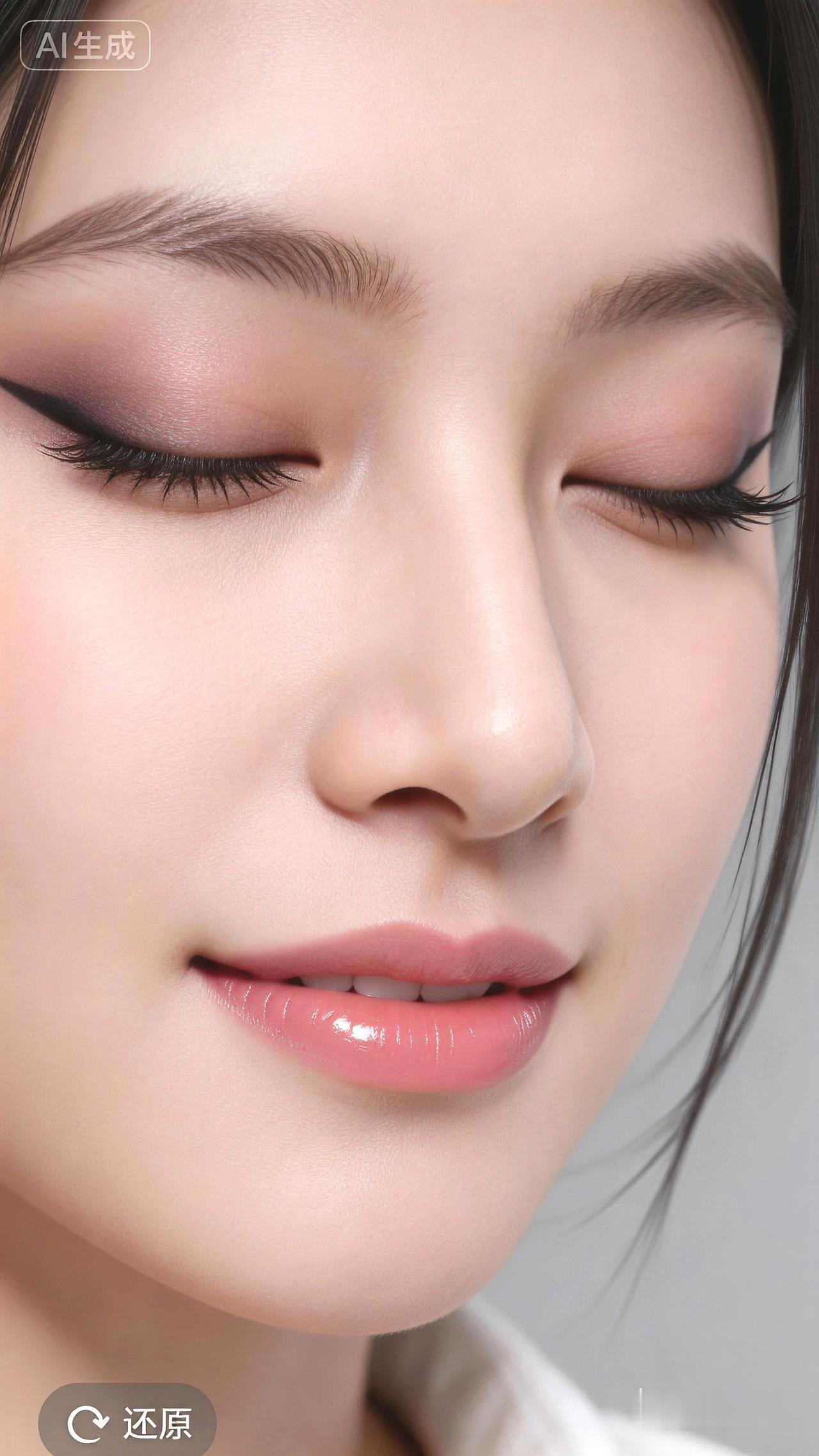 温柔眼妆，粉嫩唇妆，尽显少女感！💄👀💕