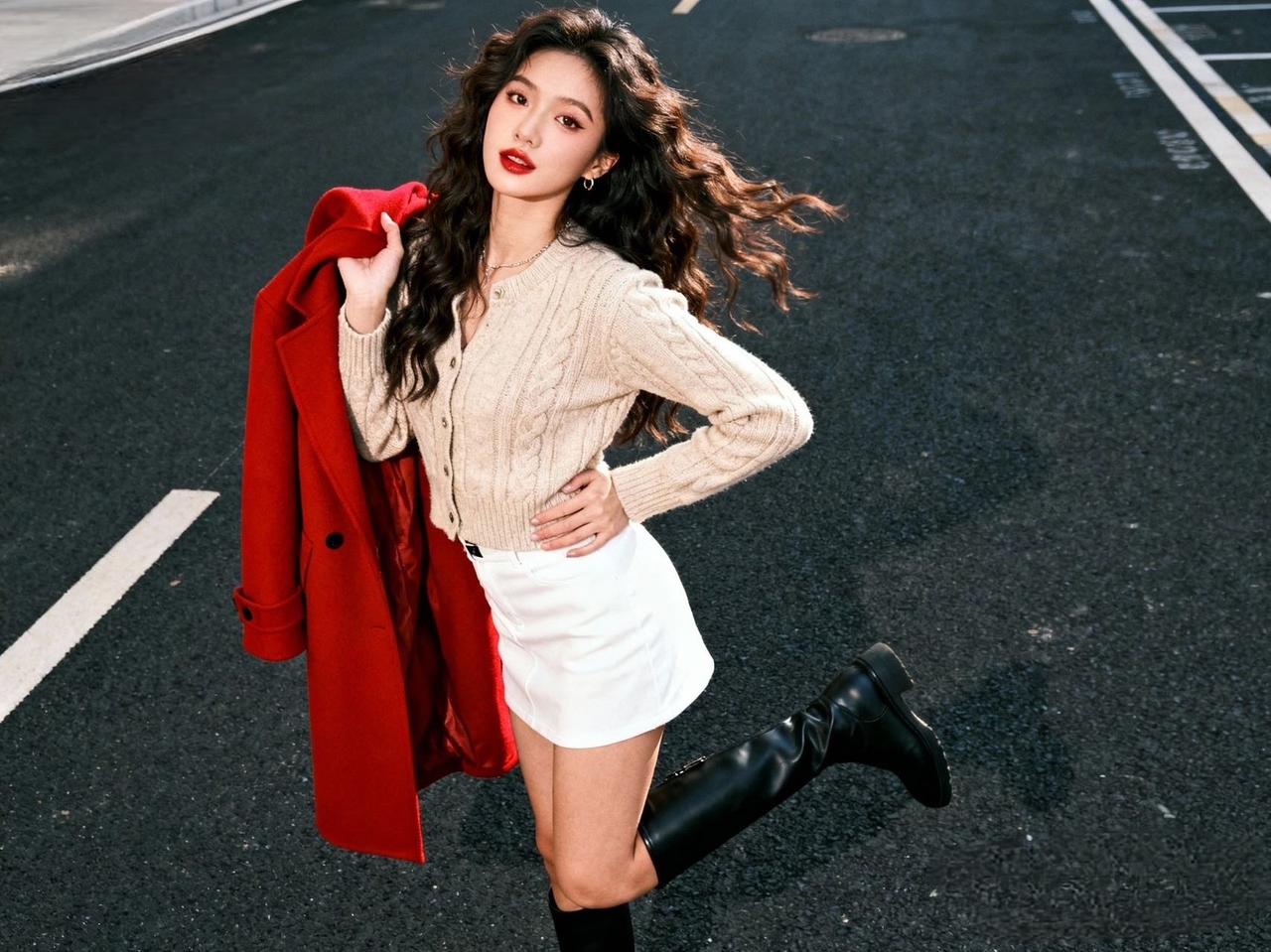 秋冬辣妹buff叠满！红棕配米白直接杀疯了

谁能拒绝秋日里的“甜辣反差感”啊！