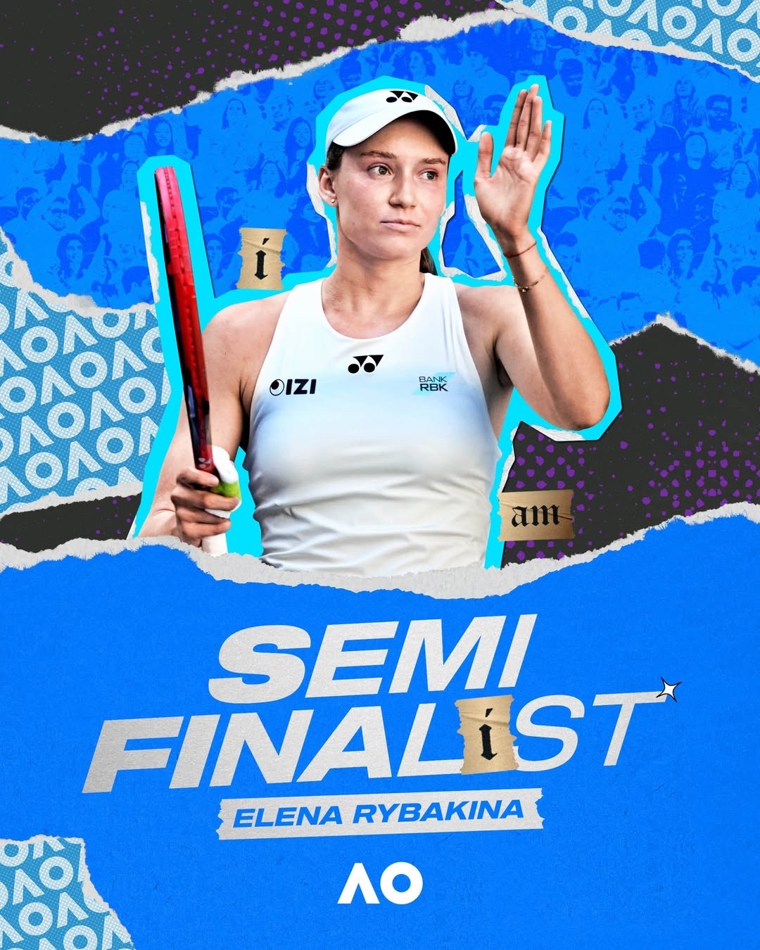 澳网2026 女单四强对阵【1】萨巴伦卡🇧🇾 vs 【12】斯维托丽娜🇺?