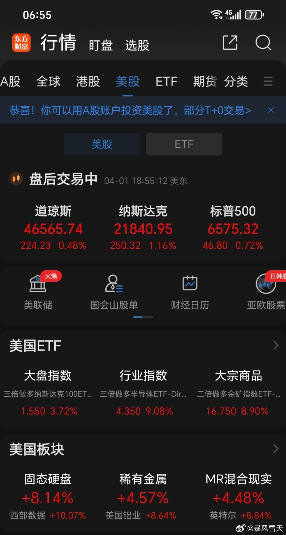 今天要跟美股好好学习～～ 